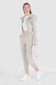 Scuba Full-Zip Cropped Hoodie